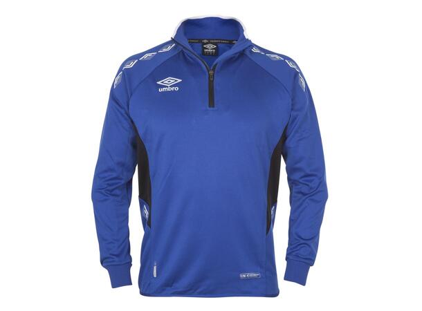 UMBRO UX-1 Half Zip Jr Blå/Vit 164 Träningströja med krage 